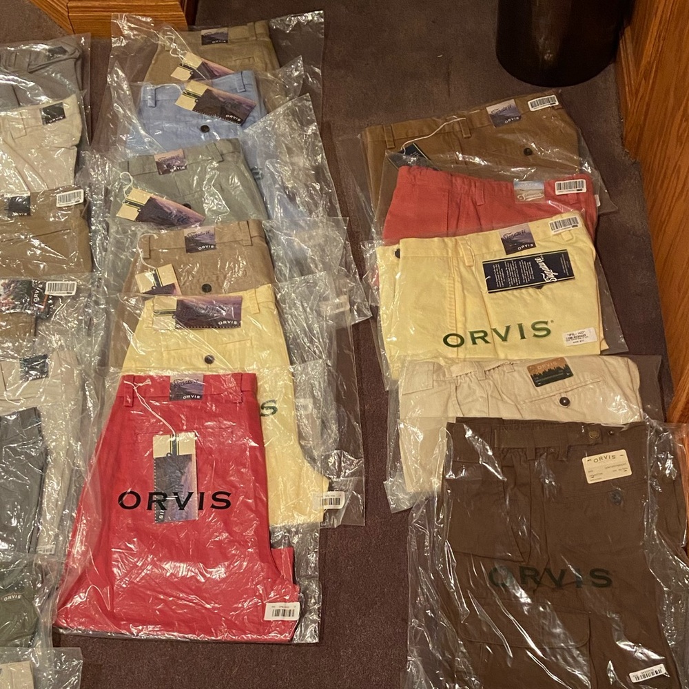 Various Orvis clothing